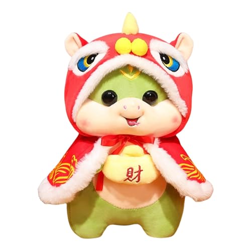 Whnbuij 2025 Plüschtier Chinesische Schlange – Plüschtier Schlange von 7,87 Zoll, bequeme Plüschschlange | Weiches Plüschtier des Jahres der Schlange, beruhigendes Schlangenmaskottchen, von Whnbuij
