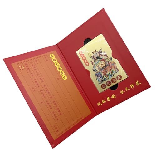 Whnbuij 2025 Tai Sui Amulettkarte, Jahr des Tai Sui Gebets, Ornamente, traditionelle Karte, Tai Sui, Goldkarte, Glücks-Schutzkarten, Glücks-Amulett für verheißungsvollen Erfolg, Reichtum von Whnbuij