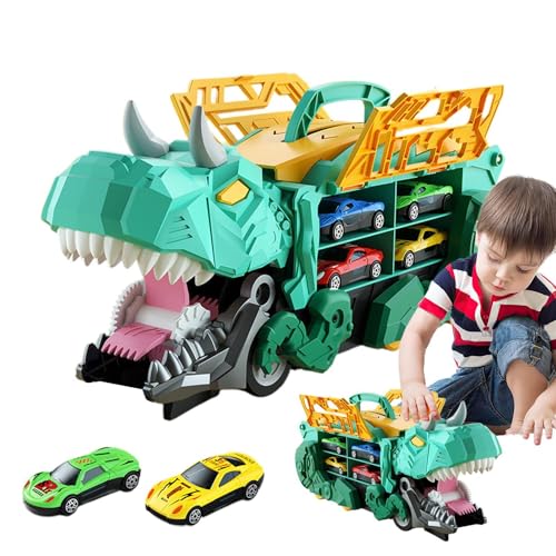 Whnbuij Dinosaurierauto Modell - Transport von Dinosaurier-Autos, interaktives Lernspielzeug für . von Whnbuij