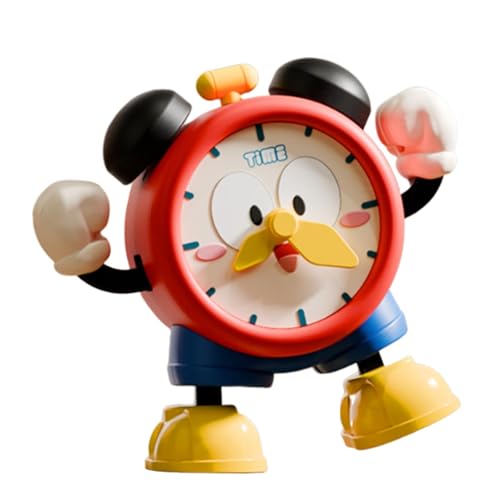 Whnbuij Elektrische Uhr für Kinder, Wecker, Cartoon lernt das Spielzeug | interaktives Spielzeug zum Krabbeln, Lernroboter-Uhr mit Lichtern und Geräuschen für V Whnbuij Elektrische Uhr für Kinder, Wecker, Cartoon lernt das Spielzeug | interaktives Spielzeug zum Krabbeln, Lernroboter-Uhr mit Lichtern und Geräuschen für V von Whnbuij