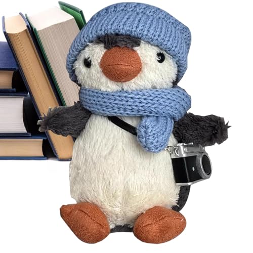 Whnbuij Füllung, Plüsch - Niedliches Plüschtier mit 6,3 Zoll Kissen, weiches Winter-Plüschtier, Meerestiere für Kinder, , Mädchen, Freunde von Whnbuij