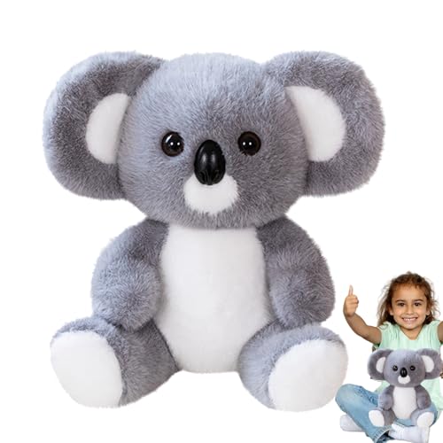 Whnbuij Gefüllter Koala - Stofftier Koalabär, Cartoon süße Simulation Koalabär Puppe,Weiches Koala-sitzendes Stofftier, kuscheliges Stofftier-Umarmungskissen für Kinder, Mädchen, von Whnbuij