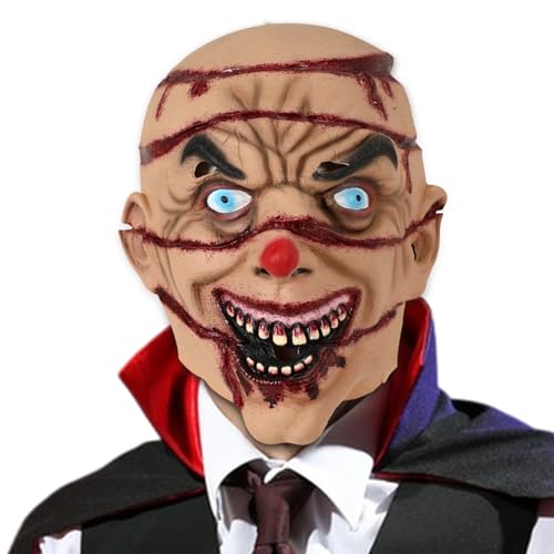 Whnbuij Gesichtsmaske – Gesichtsmaske mit Blut | kreative Kopfbedeckung für Unisex, für Cosplay und Kostüme für Theaterrollen und Shows, Masken, Halloween, Erwachsene Whnbuij Gesichtsmaske – Gesichtsmaske mit Blut | kreative Kopfbedeckung für Unisex, für Cosplay und Kostüme für Theaterrollen und Shows, Masken, Halloween, Erwachsene von Whnbuij