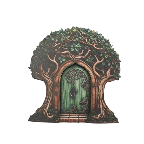 Whnbuij Miniatur-Tür, Puppenhaus-Miniatur-Holztür, buntes Feenhaus-Zubehör, Miniatur-Tür, dekorative Miniatur-Baumtür für den Außenbereich, Gartendekoration Whnbuij Miniatur-Tür, Puppenhaus-Miniatur-Holztür, buntes Feenhaus-Zubehör, Miniatur-Tür, dekorative Miniatur-Baumtür für den Außenbereich, Gartendekoration von Whnbuij