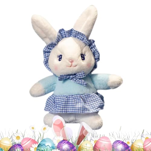 Whnbuij Plüschtier Osterhase – niedliches Kaninchen-Spielzeug aus Plüsch, weiches Kaninchen-Plüschtier | kleine Osterfigur, perfektes Ostergeschenk, flauschiges Kaninchen, D von Whnbuij