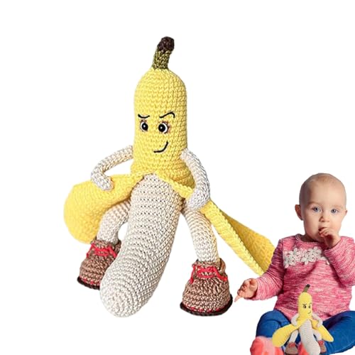 Whnbuij Plüschtier gehäkelt, gehäkelt, Figur gefüllt mit Früchten, gestrickte Früchte zur Ermutigung, Heimdekoration für Wohnzimmer, Schlafzimmer und Küche von Whnbuij