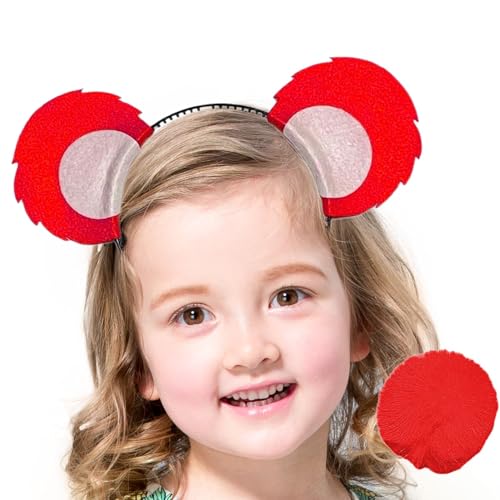 Whnbuij -Stirnband, Bärenohren-Stirnband,Niedliche Plüschohren-Stirnbänder mit Schwanz - Cosplay-Zubehör, Bärenkostüm-Fotografie-Requisiten für Urlaubspartys Whnbuij -Stirnband, Bärenohren-Stirnband,Niedliche Plüschohren-Stirnbänder mit Schwanz - Cosplay-Zubehör, Bärenkostüm-Fotografie-Requisiten für Urlaubspartys von Whnbuij