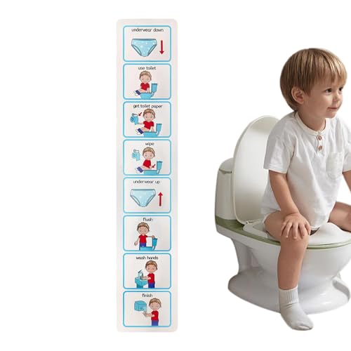 Whnbuij Visuelle Töpfchenlernkarten - Visuelle Toilettentafel Aufkleber - visuelle Schritt-für-Schritt-Kalender für die Töpfchenlernen, ideal für die Entwicklung von besonderen Bedürfnissen, Whnbuij Visuelle Töpfchenlernkarten - Visuelle Toilettentafel Aufkleber - visuelle Schritt-für-Schritt-Kalender für die Töpfchenlernen, ideal für die Entwicklung von besonderen Bedürfnissen, von Whnbuij