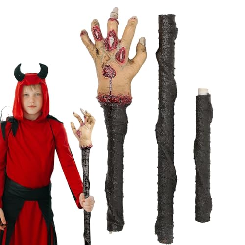 Whnbuij Wanderstock, Halloween-Kostüm-Zubehör | Robuste Wanderstöcke im Halloween-Stil | Tragbarer Hexenstab, Kostümzubehör, für Themenpartys von Whnbuij