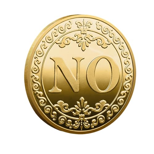 Yes No Coin - Fun Decision Making Tool, Unique Yes or No Coin | Novelty Decision Coin, Metal Decision Maker Lucky Coin, Motivational Coin, Yes No Challenge Coin, Ideal for Office Gags, von Whnbuij