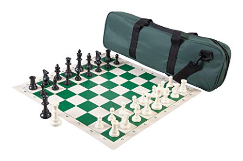Heavy Tournament Triple Weighted Chess Combo Set – Forest Green von Wholesale Chess