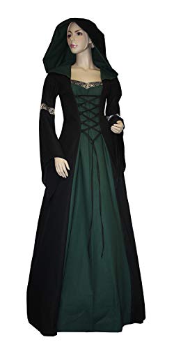 Hochwertiges Mittelalterkleid mit Gugel Lancelotclothing Größen 34 - 50 (44) von Wholesalers Darkwears
