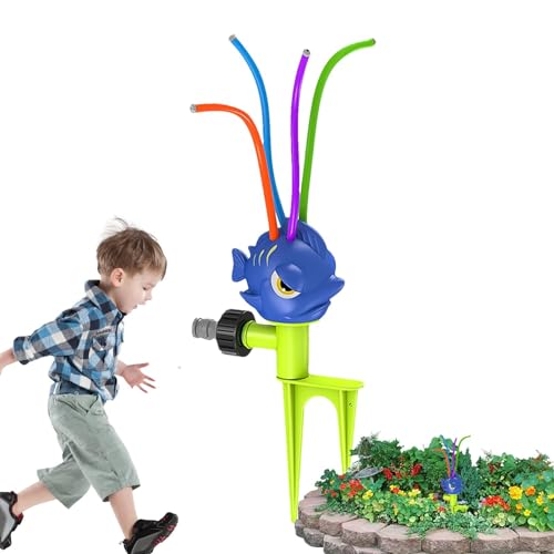 Whrcy Kinder-Gartensprinkler, Wassersprühsprinkler für den Außenbereich - Verstellbares Garten-Wasserspielzeug für Kinder - Wasserspielspielzeug mit sicherem Design für Outdoor-Aktivitäten, Strände, von Whrcy