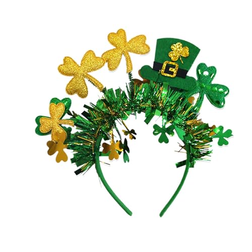 Whrcy Kleeblatt Stirnband Boppers,Irisches Stirnband - Grüne irische Kopfbedeckung zum St. Patrick's Day, Kostümzubehör,Irisches Haarband, Feiertagskostüm, Haarschmuck mit Melone für die Feier des St. Whrcy Kleeblatt Stirnband Boppers,Irisches Stirnband - Grüne irische Kopfbedeckung zum St. Patrick's Day, Kostümzubehör,Irisches Haarband, Feiertagskostüm, Haarschmuck mit Melone für die Feier des St. von Whrcy