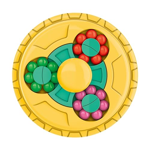 Whrcy Magischer Bohnenwürfel, rotierender Zauberbohnenwürfel - Fidget Toy Spinner Magic Bean Cube,Sensorisches Spielzeug, rotierender magischer Bohnenwürfel-Spinner zum Stressabbau, Denksportspiele von Whrcy