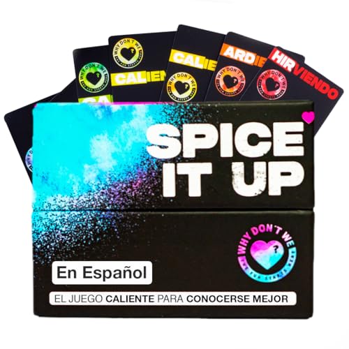 Why Don't We Spice IT UP auf Spanisch. Das romantischste und lustigste Paar Spiel. mit Fragen, Herausforderungen Paare von Why Don't We