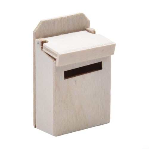 Mini-Briefkasten-Hausmodell verleiht Ihren Miniaturen einen nostalgischen Touch, perfekt geeignet für kreative Projekte und Sammlungen (natürliche Farbe) von Whychstore