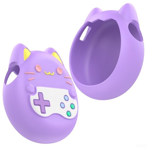 Silikon-Schutzhülle für Tamagotchi, weiche Anti-Drop-Spielkonsolen-Abdeckung, mit Umhängeband für Tamagotchi Paradise, 8 x 8 x 4 cm, Violett Silikon-Schutzhülle für Tamagotchi, weiche Anti-Drop-Spielkonsolen-Abdeckung, mit Umhängeband für Tamagotchi Paradise, 8 x 8 x 4 cm, Violett von Whychstore