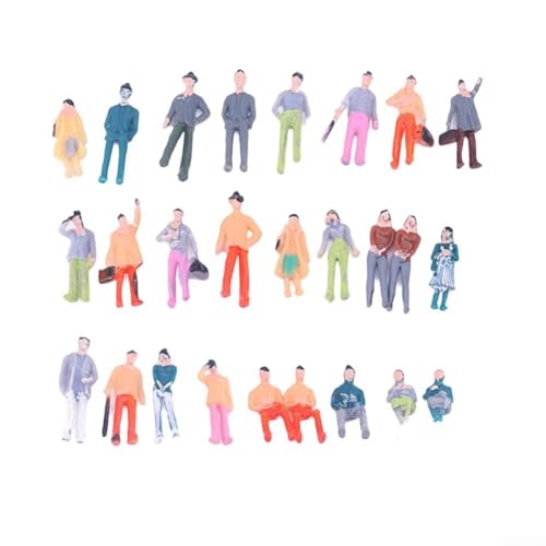 Whychstore Innovatives DIY-Projekt-Zubehör, Großpackung mit 100 Mini-Menschen zur Verschönerung Ihrer Modelllandschaften (1:75) von Whychstore