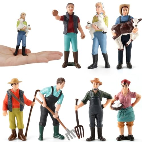 Whychstore Landwirtschaftliche Szenenverstärker, wunderschön detaillierte Shepard- und Farming-Figuren, die speziell zur Ergänzung von Modelleisenbahnen entwickelt wurden (ZQ713) von Whychstore