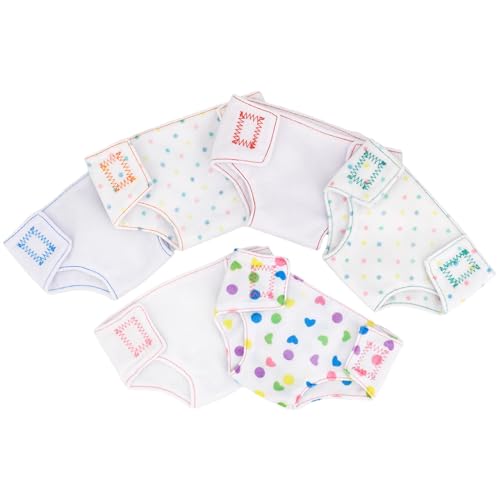 6pcs Babypuppenwindeln, weiche Unterwäsche für Babypuppenbabypoly, Leichtgewichte Babypuppenwindeln, entzückende Puppenunterwäsche für 18 -Zoll -Puppenzubehör, Babypuppenwindeln, Babypuppenwindeln 6pcs Babypuppenwindeln, weiche Unterwäsche für Babypuppenbabypoly, Leichtgewichte Babypuppenwindeln, entzückende Puppenunterwäsche für 18 -Zoll -Puppenzubehör, Babypuppenwindeln, Babypuppenwindeln von Whyzsjnclg