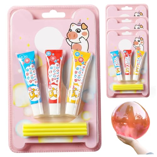 Blasenballons, Plastikblasen mit Stroh, 4 Sets Safe & Fun Blow Plastikblasen für Kinder, tragbar für die Schule, Party, Innen-, Außen-, Geburtstagsgeschenke Blasenballons, Plastikblasen mit Stroh, 4 Sets Safe & Fun Blow Plastikblasen für Kinder, tragbar für die Schule, Party, Innen-, Außen-, Geburtstagsgeschenke von Whyzsjnclg