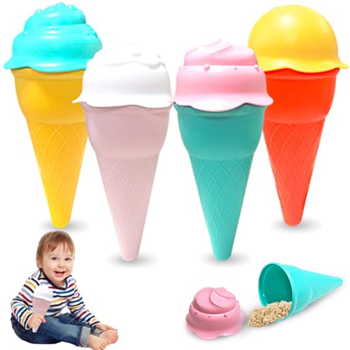 Eisplay -Set, 4pcs/Set Beach Spielzeug, zufällige Farbe Safe süße Plastik -EIS Sandspielzeug für Kindergeschenke Eisplay -Set, 4pcs/Set Beach Spielzeug, zufällige Farbe Safe süße Plastik -EIS Sandspielzeug für Kindergeschenke von Whyzsjnclg