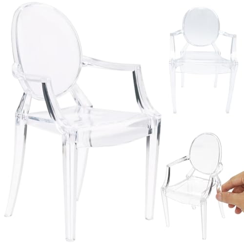 Whyzsjnclg Mini -Stuhl, transparente Plastikpuppenhausmöbel Sessel realistisch 1/6 Skala Möbel DIY Mini für Puppenpuppenhauszubehör Dekoration Whyzsjnclg Mini -Stuhl, transparente Plastikpuppenhausmöbel Sessel realistisch 1/6 Skala Möbel DIY Mini für Puppenpuppenhauszubehör Dekoration von Whyzsjnclg