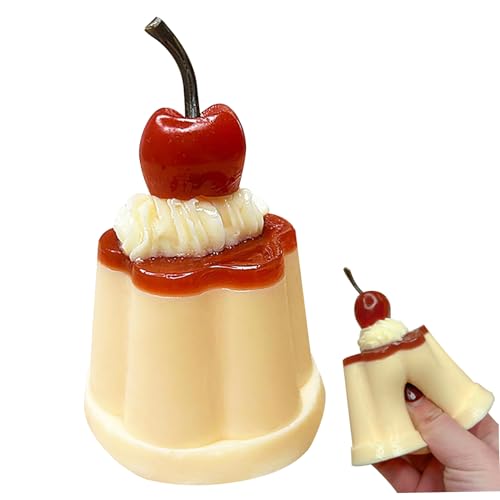 Whyzsjnclg Stressspielzeug entzückender Karamellpudding süßes Stressabbau Spielzeug Weiche Quetschiergummi 2,6 x 3,7 Zoll Squeez für Kinder Erwachsene Wohnkultur von Whyzsjnclg