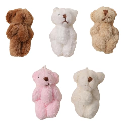 Whyzsjnclg 5pcs Mini Bear Plüschspielzeug, winziger Bär, winzige Weichbärenpuppe gefüllte Tierspielzeug für Geburtstagstorte Hochzeit Dekoration Party Gunst, Mini Bears Whyzsjnclg 5pcs Mini Bear Plüschspielzeug, winziger Bär, winzige Weichbärenpuppe gefüllte Tierspielzeug für Geburtstagstorte Hochzeit Dekoration Party Gunst, Mini Bears von Whyzsjnclg