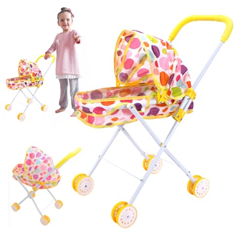 Whyzsjnclg Babypuppenwagenstall Stable & Robus Puppenwagen Faltbarer Babypuppenwagen mit Baldachin tun Spielzeug für Kinder Babypuppenzubehör Style 2 Whyzsjnclg Babypuppenwagenstall Stable & Robus Puppenwagen Faltbarer Babypuppenwagen mit Baldachin tun Spielzeug für Kinder Babypuppenzubehör Style 2 von Whyzsjnclg