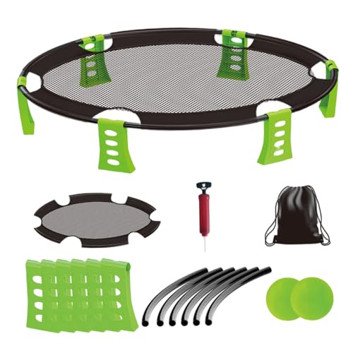 Whyzsjnclg Beachspiele, Strandspiele, 34, 3 x 7, 5 Zoll Outdoor umfassen 2 Bälle, Netz, Taschen und Luftpumpe, perfekt für Kinder, Erwachsene, Familie, Grün Whyzsjnclg Beachspiele, Strandspiele, 34, 3 x 7, 5 Zoll Outdoor umfassen 2 Bälle, Netz, Taschen und Luftpumpe, perfekt für Kinder, Erwachsene, Familie, Grün von Whyzsjnclg