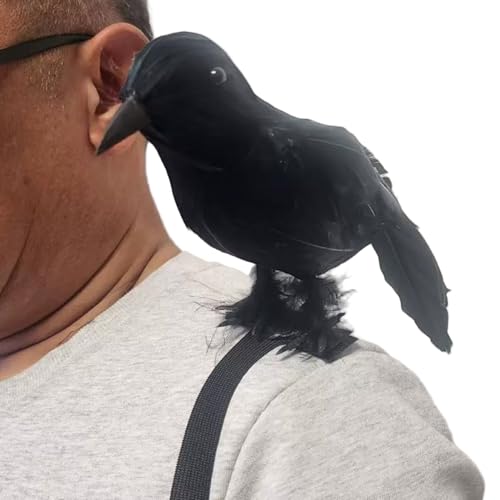 Whyzsjnclg Crow -Kostüm, gefälschte Krähe lebenseik von Whyzsjnclg