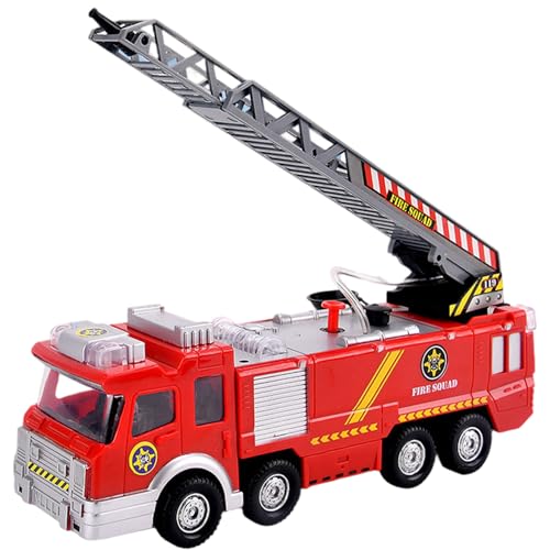 Whyzsjnclg Fire Trucks für Kleinkinder 3-5, Feuerwehrauto, Lichter und Geräusche Spielzeugfahrzeug-Trucks mit einziehbarer Leiter und Wasser für Kleinkinder 3+ Whyzsjnclg Fire Trucks für Kleinkinder 3-5, Feuerwehrauto, Lichter und Geräusche Spielzeugfahrzeug-Trucks mit einziehbarer Leiter und Wasser für Kleinkinder 3+ von Whyzsjnclg
