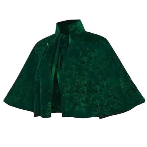 Whyzsjnclg Gothic Shawl, kurzes Umhang für Frauen Mädchen, mittelalterliche Gothische Schalfrauen Renaissance Velvet Cape Wraps Kostüm Lolita Cloak für Party Whyzsjnclg Gothic Shawl, kurzes Umhang für Frauen Mädchen, mittelalterliche Gothische Schalfrauen Renaissance Velvet Cape Wraps Kostüm Lolita Cloak für Party von Whyzsjnclg