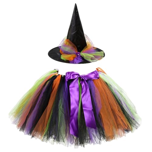 Whyzsjnclg Hexenkostüm, 2pcs/Set Kleinkind Witch Kostüm mit Tüllrock und Hut Halloween Kostüm für Girls Cosplay Party Dress Up, 13 Zoll Rocklänge Whyzsjnclg Hexenkostüm, 2pcs/Set Kleinkind Witch Kostüm mit Tüllrock und Hut Halloween Kostüm für Girls Cosplay Party Dress Up, 13 Zoll Rocklänge von Whyzsjnclg