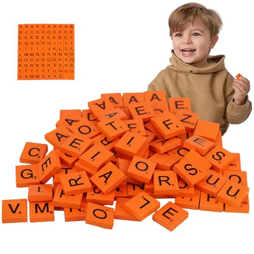 Whyzsjnclg Holzbuchstaben, Buchstabenfliesen, 100pcs 0, 8 x 0, 7 Zoll Orange Holzbriefblöcke, frühe Bildungsholz für Handwerkskinder Spielgeschenke Whyzsjnclg Holzbuchstaben, Buchstabenfliesen, 100pcs 0, 8 x 0, 7 Zoll Orange Holzbriefblöcke, frühe Bildungsholz für Handwerkskinder Spielgeschenke von Whyzsjnclg