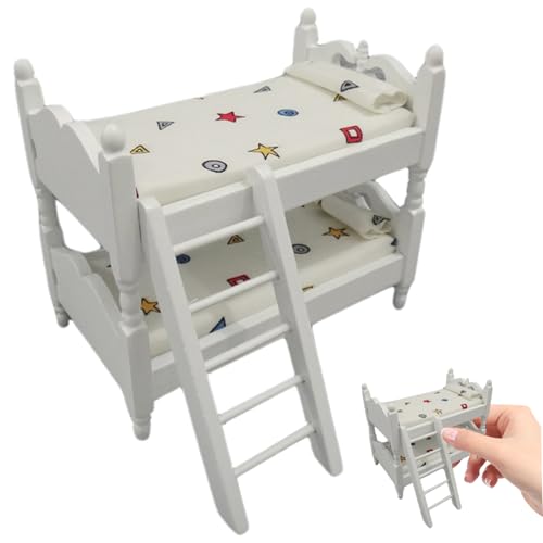 Whyzsjnclg Puppenbettbett, 1/12 Maßstab Accessoires 5.4x3.2x4.7 '' Holz Mini Puppenbettbett exquisites realistisches Puppenhaus für Dollhouse Schlafzimmer Kinderzimmer und Dekor -Stil 1 Whyzsjnclg Puppenbettbett, 1/12 Maßstab Accessoires 5.4x3.2x4.7 '' Holz Mini Puppenbettbett exquisites realistisches Puppenhaus für Dollhouse Schlafzimmer Kinderzimmer und Dekor -Stil 1 von Whyzsjnclg