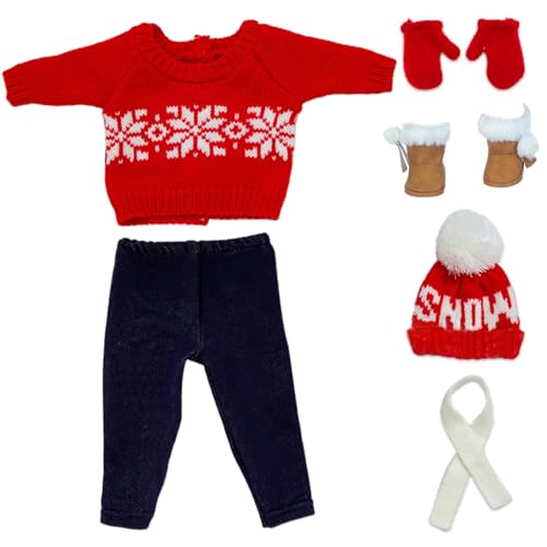 Whyzsjnclg Puppenkleidung für 18 -Zoll -Puppen, 18 -Zoll -Puppenkleidung, Weihnachtspullover für Puppen, für Kinder Weihnachtsfeiertag, Nein, Schneeflocke Whyzsjnclg Puppenkleidung für 18 -Zoll -Puppen, 18 -Zoll -Puppenkleidung, Weihnachtspullover für Puppen, für Kinder Weihnachtsfeiertag, Nein, Schneeflocke von Whyzsjnclg