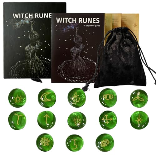 Whyzsjnclg Runes -Set, Runes Set 13PCS Rune Stones mit Führungsbuch- und Samt -Beutel Hexenversorgungsversorgungen Wahrscheinliche Tools für Anfänger und erfahrene Benutzer Whyzsjnclg Runes -Set, Runes Set 13PCS Rune Stones mit Führungsbuch- und Samt -Beutel Hexenversorgungsversorgungen Wahrscheinliche Tools für Anfänger und erfahrene Benutzer von Whyzsjnclg