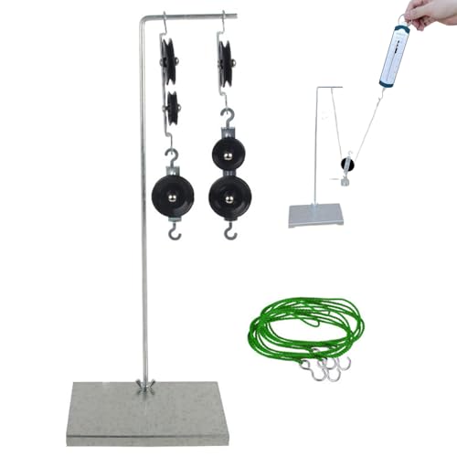 Whyzsjnclg Science Kit, Pulley Block Set, Metal Physics Laboratory Science Kit, interaktive Bildungsscheibe für Schüler im Klassenzimmerschüler von Whyzsjnclg