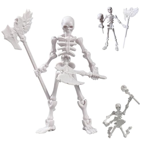 Whyzsjnclg Skelettspielzeug, 3pcs Skelett -Actionfigur, hängbare und bewegliche Schlüssel mit Mehreren Waffen für die Schule, Schule Whyzsjnclg Skelettspielzeug, 3pcs Skelett -Actionfigur, hängbare und bewegliche Schlüssel mit Mehreren Waffen für die Schule, Schule von Whyzsjnclg