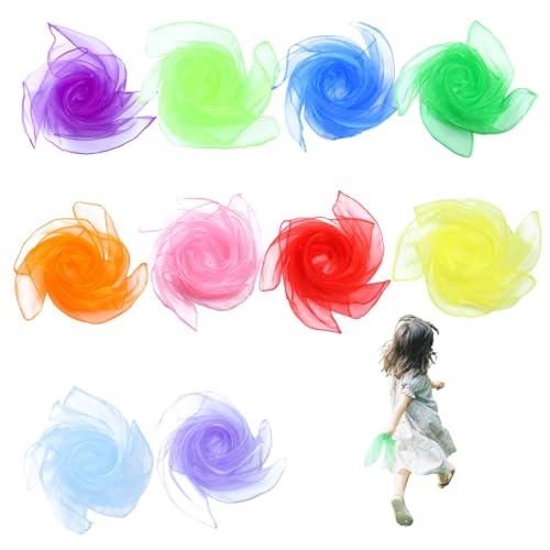 Whyzsjnclg Spielen Sie Seiden, 10pcs -Schals für Kinderspiele, 24x24in Bunte Square Jonglierschals, Tanztücher für Kinder für Kinder Kursarbeit, Senior Gymnastics Whyzsjnclg Spielen Sie Seiden, 10pcs -Schals für Kinderspiele, 24x24in Bunte Square Jonglierschals, Tanztücher für Kinder für Kinder Kursarbeit, Senior Gymnastics von Whyzsjnclg