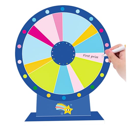 Whyzsjnclg Spinnrad, Preisrad, 12 Zoll 13 Slots Tabletop Löschlichem Dreh mit Whiteboard -Stift, wiederverwendbar für Karneval, Handelsshow, farbenfroh Whyzsjnclg Spinnrad, Preisrad, 12 Zoll 13 Slots Tabletop Löschlichem Dreh mit Whiteboard -Stift, wiederverwendbar für Karneval, Handelsshow, farbenfroh von Whyzsjnclg