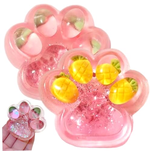 Whyzsjnclg Squeeze -Spielzeug, 2pcs Squish -Spielzeug, niedliche leuchtende Katzenpfoten -Squeeze -Stressbällchen mit Ananas und Erdbeermuster für Erwachsene Kindergeschenke Whyzsjnclg Squeeze -Spielzeug, 2pcs Squish -Spielzeug, niedliche leuchtende Katzenpfoten -Squeeze -Stressbällchen mit Ananas und Erdbeermuster für Erwachsene Kindergeschenke von Whyzsjnclg