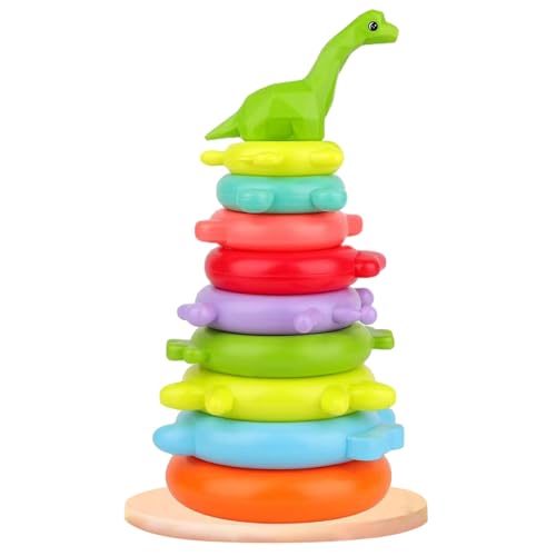 Whyzsjnclg Stapelringe Babyspielzeug, Ringstapelspielzeug, 5, 5 x 12 Zoll 9 Schichten langhaltig Drachenbaby Stapelringe für Kinder Whyzsjnclg Stapelringe Babyspielzeug, Ringstapelspielzeug, 5, 5 x 12 Zoll 9 Schichten langhaltig Drachenbaby Stapelringe für Kinder von Whyzsjnclg