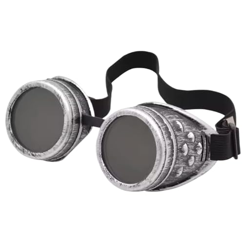 Whyzsjnclg Steampunkgläser, Steampunk -Schutzbrille, Vintage -Brillen, einstellbare Dampfpunk -Brille für gotische Cosplay -Kostüme Whyzsjnclg Steampunkgläser, Steampunk -Schutzbrille, Vintage -Brillen, einstellbare Dampfpunk -Brille für gotische Cosplay -Kostüme von Whyzsjnclg