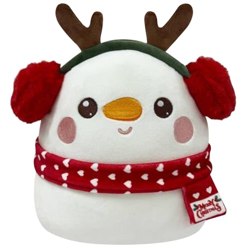 Whyzsjnclg Weihnachtspuppe, Weihnachtspuppe, niedliche Stofftiere, 10 Zoll dekoratives Plüschspielzeug für Home Office Tisch Xmas Party Ornament Geschenk, Schneemann von Whyzsjnclg