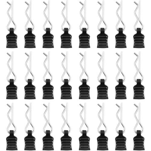 24 Stücke RC Karosserie Clips, Körper Shell Pin Ersatzteile, Karosserieklammern Bent Springy R Pins, Edelstahl RC Befestigungsklammer Set für Fernbedienung Modell Auto Shell 24 Stücke RC Karosserie Clips, Körper Shell Pin Ersatzteile, Karosserieklammern Bent Springy R Pins, Edelstahl RC Befestigungsklammer Set für Fernbedienung Modell Auto Shell von WiDream