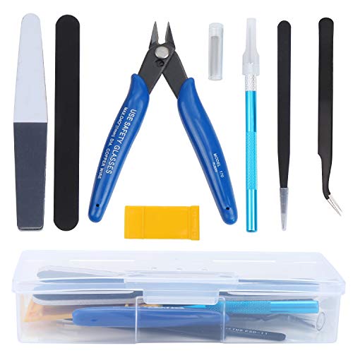 WiMas 9PCS Gundam Modellierer Basic Tools, Gundam Modeler Grundwerkzeuge, Modellierer für Hobby Model Assemble Building von WiMas